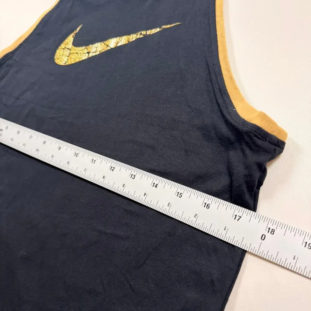 Nike Icon Clash Glam Dunk Women's Basketball Jersey Tank Top Black Gold